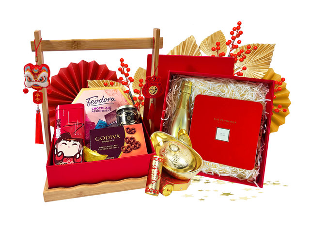 CNY Gift Hamper - CNY Gift Hamper Mailable to China 1227A8 - CHW1227A8 Photo