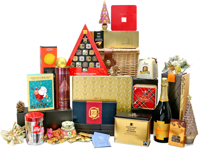 Christmas Gift Hamper - Christmas Luxury Food Gift Hamper M19 - L76603945 Photo