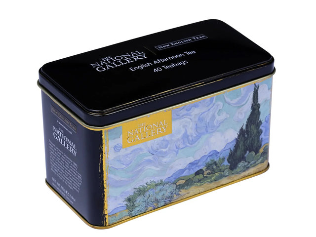 Gift Accessories - The National Gallery Van Gogh Wheatfield Tea Tin1101A6 - AY1101A6 Photo