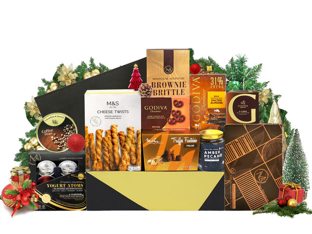 Wine n Food Hamper - Christmas Fancy Delicate Gift Hamper v17 - XH1127A1 Photo