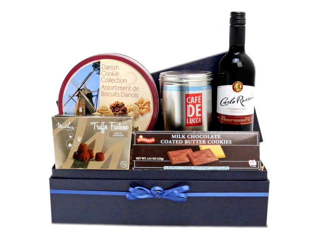 Wine n Food Hamper - Fancy Wine And Food Gift Hamper FH33 - L76600276 Photo