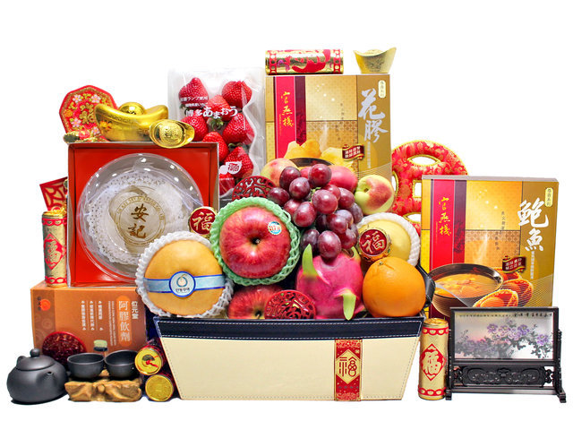 新年果籃Hamper - 農曆新年拜年禮物籃 R97 - L36511602 Photo